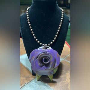 Sookie Sookie Vintage Cabbage Rose Necklace